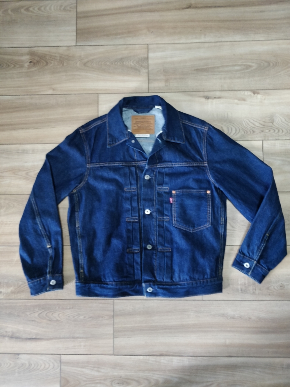 Levi's Men's Dark Wash Type I Trucker Jacket Small